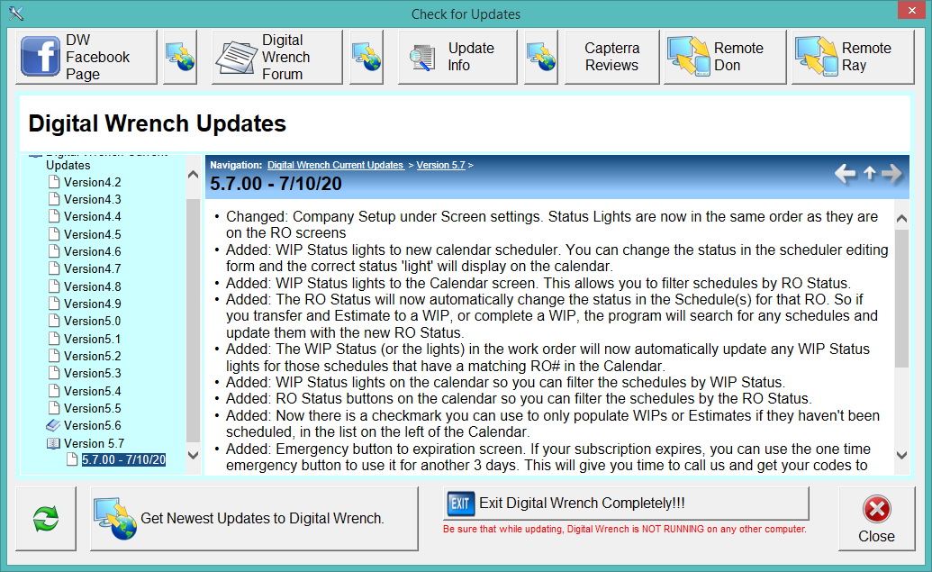 checkUpdates